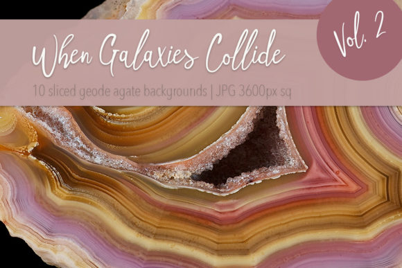 10 Agate Backgrounds Vol. 2: A Designer's Geode Toolkit