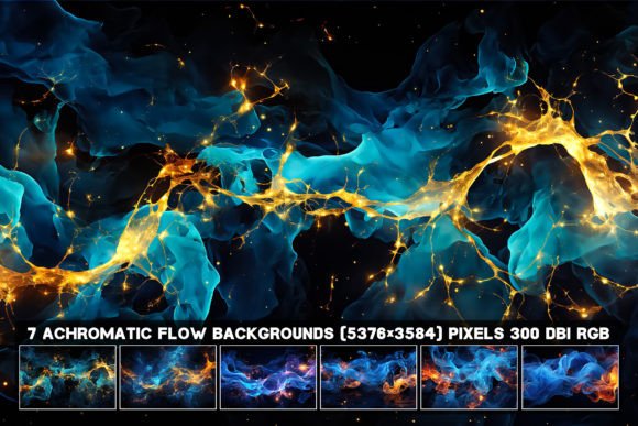 7 Abstract Electric Ink Backgrounds for Modern Design