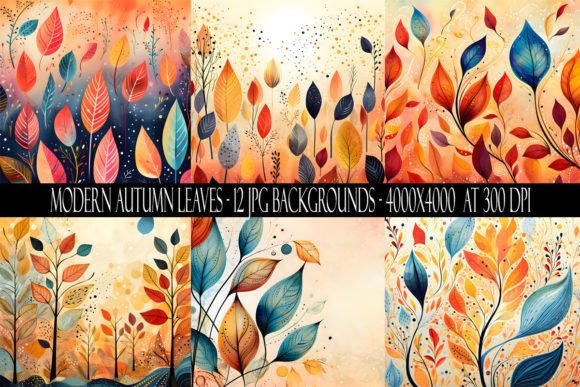 Capturing the Season: Modern Autumn Leaf Backgrounds