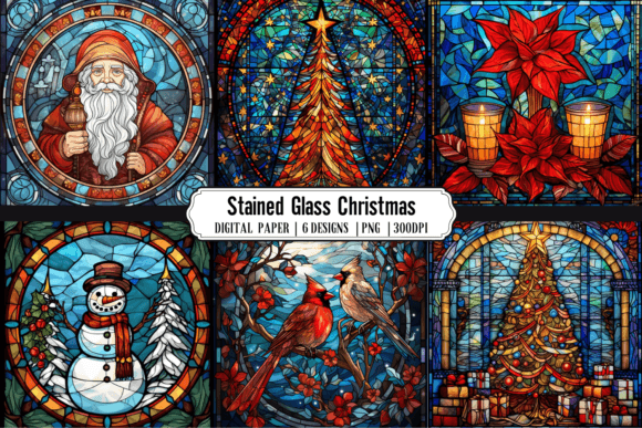 Christmas Stained Glass Backgrounds: A Designer's Festive Toolkit