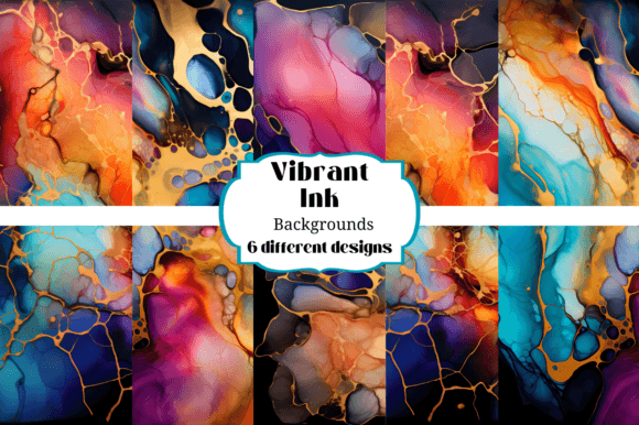 Colorful Vibrant Ink Backgrounds: Unleash Creative Energy