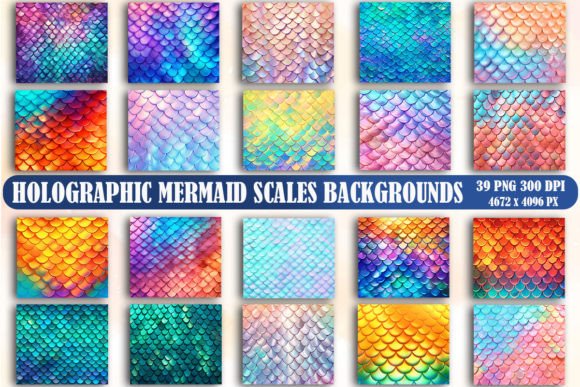 Dive into Dimension: Holographic Mermaid Scales Backgrounds