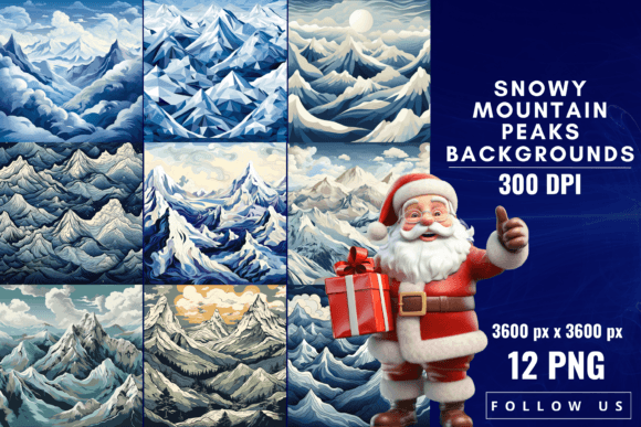 Elevate Your Visuals with Snowy Mountain Peaks Backgrounds