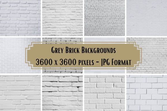 Grey Brick Backgrounds: A Designer's Texture Toolkit