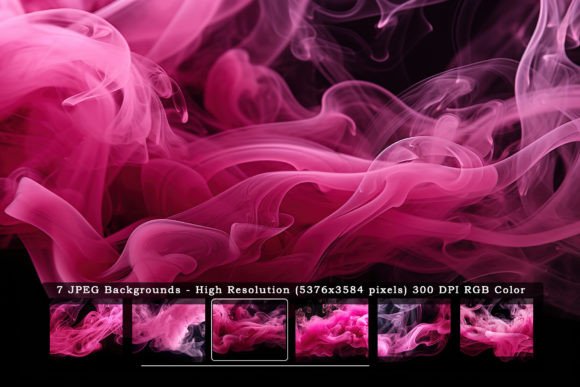 Pink Black Smoke in Black Backgrounds: A Modern Textural Choice