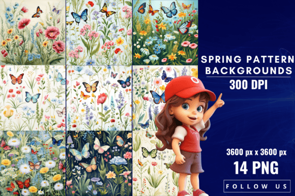 Spring Pattern Backgrounds: A Visual Symphony for Your Designs