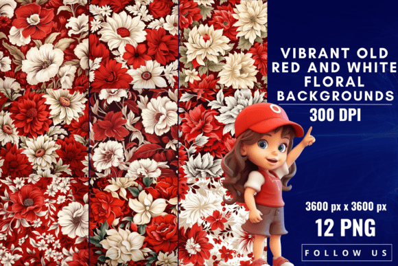 The Enduring Appeal of Old Red and White Floral Backgrounds