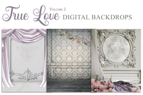 Transform Your Photos with True Love V2 Digital Backgrounds