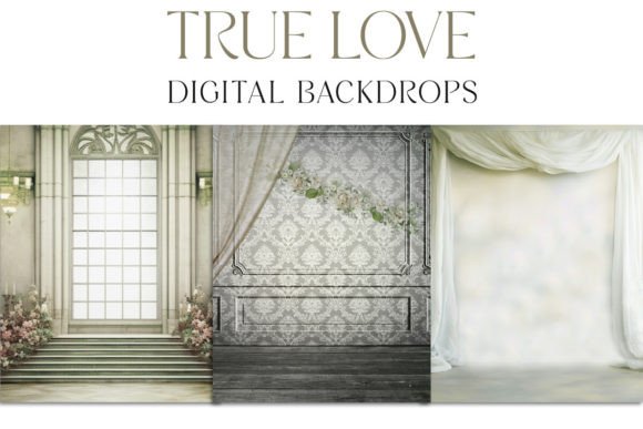 True Love V1 Digital Backgrounds: Elevate Your Photo Composites