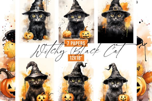 Watercolor Black Cat Backgrounds: A Designer's Guide